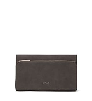【中古】【輸入品・未使用】Matt & nat Petite Structured Cluth、フェイクスエード、グレー