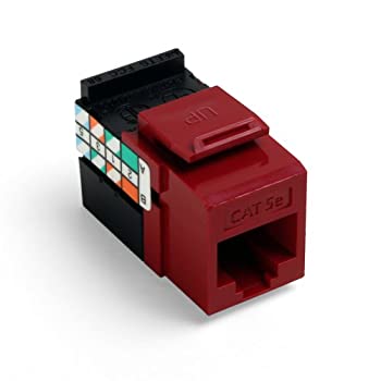 【中古】【インポート品・未当てはめる】Leviton GigaMax 5e QuickPort繋ぎ、Cat 5e 25 Pack 5G108-BR5 25