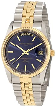 【中古】【インポート品・未当て嵌める】Charles-Hubert%ｶﾝﾏ% Paris Men\u0027s 3401 Classic Collection Two-Tone Stainless Steel Watch
