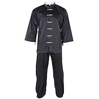 【中古】【輸入品・未使用】(8) - Tiger Claw Kung Fu (Kungfu) Uniform 50/50 Blend Cotton White Cuff Style