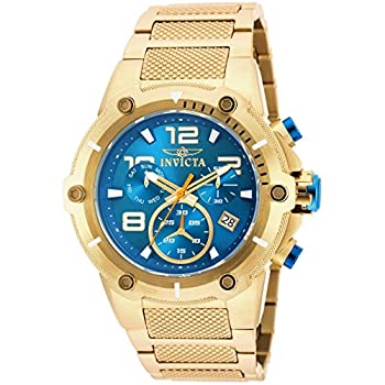 【中古】【輸入品・未使用】Invicta SpeedwayクロノグラフブルーダイヤルゴールドプレーテッドMens Watch 19532