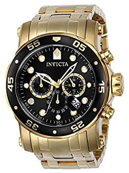 【中古】【インポート品・未当て嵌める】Invicta Pro Diverクロノグラフブラックダイヤルメンズ時辰儀23650