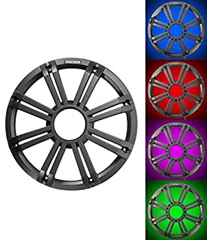 【中古】【輸入品・未使用】Kicker KMG10 10インチ (25cm) グリル KM10 KMF10 サブウーファー LED チャコール