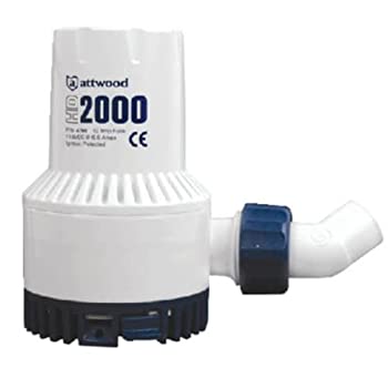 【中古】【輸入品・未使用】Attwood Heavy-Duty Bilge Pump 2000 Series - 12V - 2000 GPH