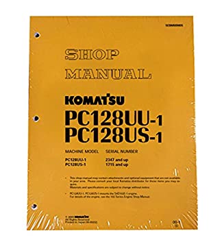 【中古】【輸入品・未使用】コマツPC128US-1 & PC128UU-1 ワークショップ修理マニュアル