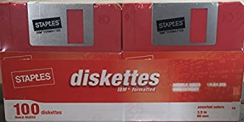 【中古】【インポート品・未当てはめる】100容器に並べるStaplesブランド名ディスケット(ディスケット)