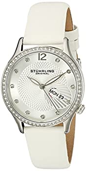 【中古】【インポート品・未当て嵌める】Stuhrling Original Women \u0027s 801.01?Analog Display Quartz White Watch