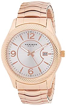 【中古】【輸入品・未使用】[アクリボス XXIV] Akribos XXIV 腕時計 Men's Rose-Tone Case with Silver-Tone Dial on Rose-Tone Stainless Steel Bracelet Watch 日本製クォ 45,164円