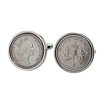 【中古】【輸入品・未使用】1991英語Fivepence Cufflink Gift???26日誕生日ギフト