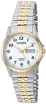 【中古】【インポート品・未当て嵌める】CITIZEN シチズン Expansion ゴールド しろがね色 ツートーン 日本製石英 Ladies レディース ウオッチ 外国で模範例 当量2004-95a