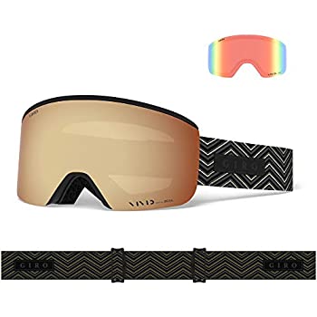 【中古】【輸入品・未使用】Giro Ella レディース スノーゴーグル ブラック ザグ 2 レンズ
