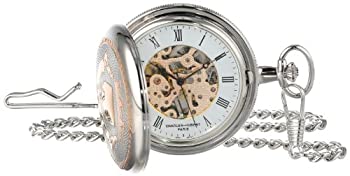 【中古】【輸入品・未使用】Charles-Hubert%ｶﾝﾏ% Paris Two-Tone Mechanical Pocket Watch