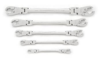 【中古】【インポート品・未当て嵌める】KD Tools KDT89100 Ratcheting Flex Flare Nut Sae Wrench Set - 5 Pieces