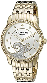 【中古】【インポート品・未当て嵌める】Stuhrling Original Women \u0027s 569.04?Coronet Analog Display Quartz Gold Watch