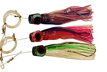 【中古】【インポート品・未当て嵌める】EAT MY TACKLE 塩水 フィッシングルアー 3容器に並べる 11in フルリグド ビルフィッシュ ルアー