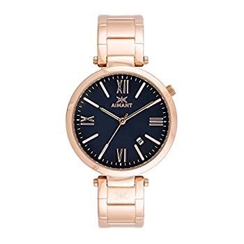 【中古】【輸入品・未使用】AIMANT Bora 腕時計 39mm レディース アナログ ミニマリストウォッチ ステンレススチールブレスレット ローズゴールド - ブルー｜スカイマーケットプラス