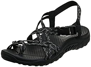 【中古】【輸入品・未使用】Skechers レディース レゲエタイ染め つま先リングサンダル%ｶﾝﾏ% ブラック%ｶﾝﾏ% 11
