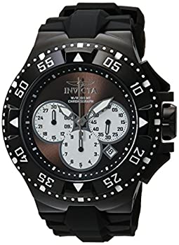 【中古】【インポート品・未当て嵌める】Invicta Men\u0027s 23041 Excursion Quartz Chronograph Black%ｶﾝﾏ% Silver Dial Watch