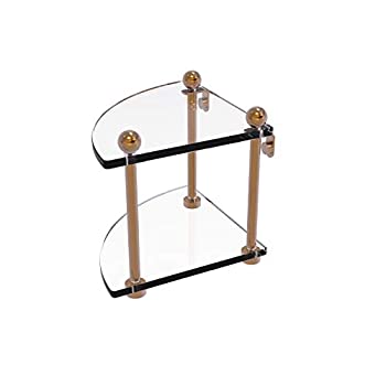 【中古】【輸入品・未使用】Two Tier Corner Glass Shelf - PR-3-BBR