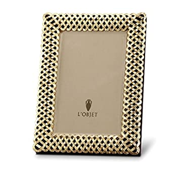 【中古】【インポート品・未当て嵌める】L \u0027objetゴールドメッキ参編み一こま4?%ﾀﾞﾌﾞﾙｸｫｰﾃ% x 6?%ﾀﾞﾌﾞﾙｸｫｰﾃ% (10?糎 X 15?コマーシャル)