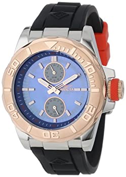 【中古】【輸入品・未使用】Invicta Men \u0026apos;s 13801?Pro Diverブルーマザーオブパールダイヤルブラックポリウレタン時計