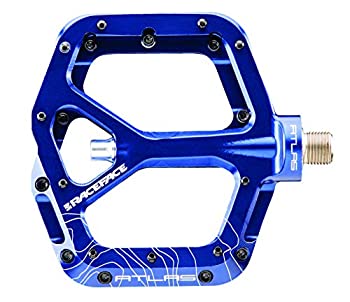 【中古】【インポート品・未当て嵌める】RACE FACE(スピード競技人間の顔) ATLAS PEDAL 青色 PD13ATLASBLU