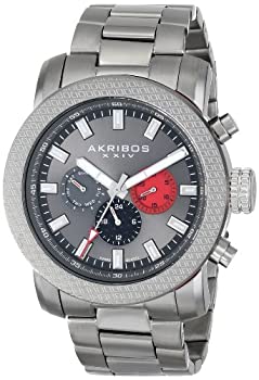 【中古】【輸入品・未使用】[アクリボス XXIV]Akribos XXIV 腕時計 Grandiose Swiss Quartz Multifunction Gun Stainless Steel Bracelet Watch AK684GN メンズ [並行輸入品 42,061円
