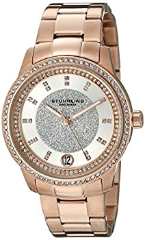【中古】【インポート品・未当て嵌める】Stuhrling Original Women \u0027s 794.03?Symphonyアナログ書きあらわすクオーツローズゴールド調時辰儀