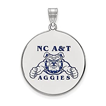 【中古】【輸入品・未使用】LogoArt North Carolina AandT XLargeエナメルディスクペンダントW /チェーン