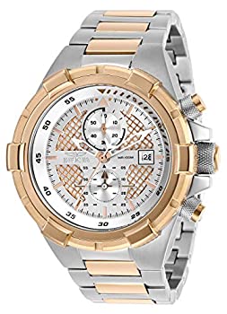 【中古】【インポート品・未当て嵌める】Invicta Men\u0027s Aviator Steel Bracelet \u0026 Case Quartz Silver-Tone Dial Analog Watch 28118
