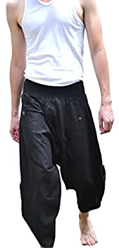 【中古】【インポート品・未当て嵌める】Siam Trendy Men\u0027s Japanese Style Pants One Size All Black (All Black)