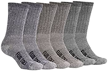 【中古】【輸入品・未使用】FUN TOES メンズ ハイキングクルー メリノウールソックス 6足 軽量 強化サイズ 8-12 US サイズ: 8-12