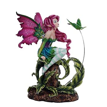 【中古】【輸入品・未使用】Beautiful Flirting Fairy with Hummingbird Collectible Decorative Statue 6.5H
