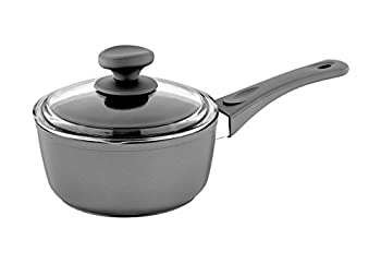 【中古】【輸入品・未使用】(1.9l%カンマ% Gray) - Saflon Titanium Nonstick 1.9l Sauce Pan with Tempered Glass Lid%カンマ% 4mm Forged Aluminium with PFOA Free Coating fro|スカイマーケットプラス