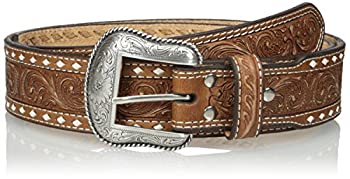 【中古】【輸入品・未使用】Nocona メンズ ナチュラル ワイド クロス バックステッチベルト US サイズ: 44 カラー: ブラウン