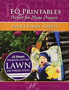 【中古】【輸入品・未使用】EQ Printables: 25 Inkjet COTTON LAWN Fabric Sheets by Electric Quilt