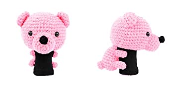 【中古】【輸入品・未使用】Amimono Bear Driver ゴルフヘッドカバー ピンク 460cc