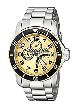 【中古】【輸入品・未使用】インヴィクタ Invicta Men's 15337 Pro Diver Gold Dial Stainless Steel Watch [並行輸入品]