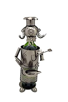 【中古】【輸入品・未使用】WINE BODIES ZB1350 Lady Chef Metal Bottle Holder%カンマ% Charcoal|スカイマーケットプラス