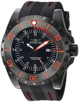 【中古】【インポート品・未当て嵌める】Invicta Men \u0026apos;s \u0026apos; Pro Diver \u0026apos; Quartzステンレス鋼スチール写真とポリウレタンCasual Watch %ｶﾝﾏ% Color : Black ( Model : 23735?)