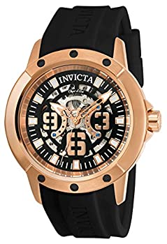 【中古】【インポート品・未当て嵌める】Invicta Men\u0027s \u0027Objet D Art\u0027 Automatic Stainless Steel and Silicone Casual Watch%ｶﾝﾏ% Color:Black (Model: 22631)