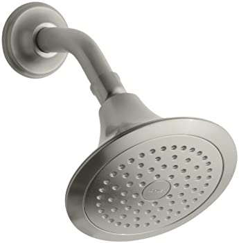 【中古】【インポート品・未当て嵌める】(Vibrant Brushed Nickel) - KOHLER K-10282-AK-BN Forte Single-Function Katalyst Showerhead%ｶﾝﾏ% Vibrant Brushed Nickel