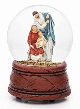 【中古】【インポート品・未当て嵌める】Musical 5.5 Holy Family Nativity Glitterdome Water Globe by Roman%ｶﾝﾏ% Inc. その他-インテリア・寝具・収納