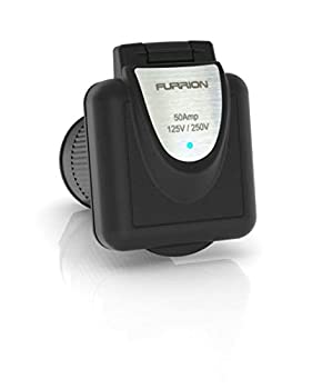 【中古】【輸入品・未使用】Furrion 50アンペア 125/250ボルト ショアパワーインレット マリングレード品質とPowerSmartテクノロジー（ブラック）- F52INS-BS-AM