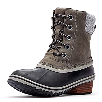【中古】【インポート品・未当て嵌める】Sorel - レディース か細い容器に並べる スピード競技II 雨合羽断熱ブーツ US 大きさ: 24 色つや: 薄墨色