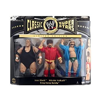 【中古】【輸入品・未使用】WWE Classic Iron Sheik - Nikolai Volkoff - King Kong Bundy 3 Pack Jakks Pacific