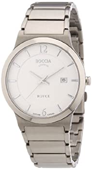 【中古】【インポート品・未当て嵌める】Boccia Men\u0027s Quartz Watch Superslim 3565-01 with Metal Strap