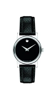 【中古】【インポート品・未当て嵌める】Movado レディース ＆＃039; S総合博物館御覧になる 黒いこと