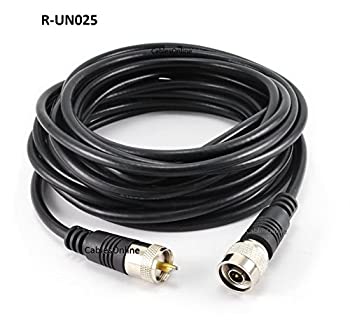 【中古】【輸入品・未使用】CablesOnline 25?ftプレミアムグレードrg8?X同軸UHF ( pl259?)オスto N - Typeオスアンテナケーブル( r-un025?)