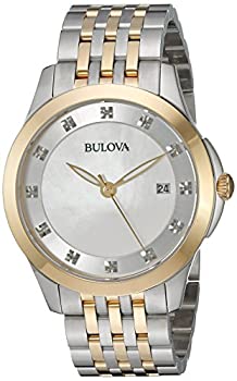 【中古】【輸入品・未使用】ブローバWomen 's Two Tone Diamond Watch One Size シルバー/ゴールド